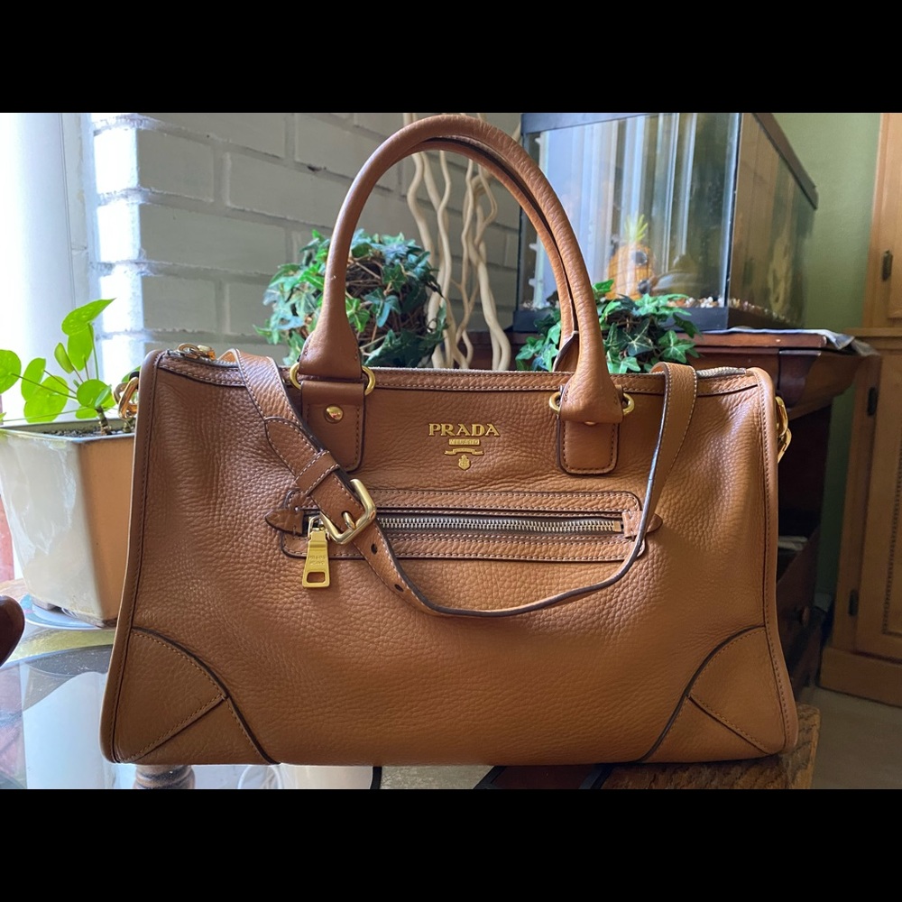 Prada Bauletto Vit. Daino Bag